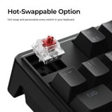 Keychron C3 Pro-H3, toetsenbord Zwart, US lay-out, Keychron Super Brown, 80% TKL, RGB leds, Cherry Double-Shot PBT, hot swap, 8000 Hz