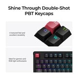 Keychron C3 Pro-H3, toetsenbord Zwart, US lay-out, Keychron Super Brown, 80% TKL, RGB leds, Cherry Double-Shot PBT, hot swap, 8000 Hz