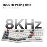 Keychron Q13 Ultra-M3 8K Wireless Custom Mechanical Keyboard Zwart, US lay-out (QWERTY), Keychron Silk POM Brown, 96%, RGB, Hot swap, 8K, 2.4 GHz | Bluetooth 5.2 | USB-C