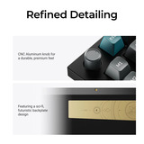 Keychron Q13 Ultra-M3 8K Wireless Custom Mechanical Keyboard Zwart, US lay-out (QWERTY), Keychron Silk POM Brown, 96%, RGB, Hot swap, 8K, 2.4 GHz | Bluetooth 5.2 | USB-C