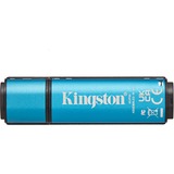 Kingston IronKey Vault Privacy 50 32 GB usb-stick Lichtblauw/zwart, USB-A 3.2 Gen 1 (5 Gbit/s)