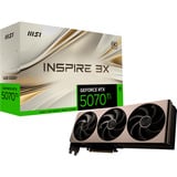 MSI GeForce RTX 5070 Ti 16G INSPIRE 3X OC grafische kaart DLSS 4, 3x DisplayPort, 1x HDMI 2.1