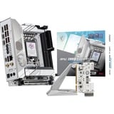 MSI MPG Z890I EDGE TI WIFI socket 1851 moederbord Wit/zilver, RAID, 5Gb-LAN, WLAN, BT, Sound, Mini-ITX