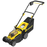 Stanley 18V V20 4Ah set 34 cm grasmaaier Zwart/geel, Accu en oplader inbegrepen