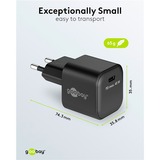 goobay 45W GaN USB-C PD Multiport Quick Charger Nano  Zwart, 1x USB-C