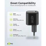 goobay 45W GaN USB-C PD Multiport Quick Charger Nano  Zwart, 1x USB-C