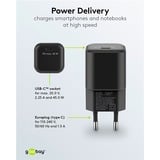 goobay 45W GaN USB-C PD Multiport Quick Charger Nano  Zwart, 1x USB-C