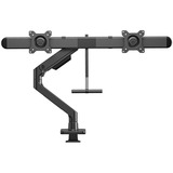 ACT Connectivity Monitorarm office premium, gasveer, crossbar, 2 monitoren Zwart