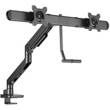ACT Connectivity Monitorarm office premium, gasveer, crossbar, 2 monitoren Zwart