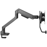 ACT Connectivity Monitorarm office premium, gasveer, crossbar, 2 monitoren Zwart