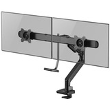 ACT Connectivity Monitorarm office premium, gasveer, crossbar, 2 monitoren Zwart