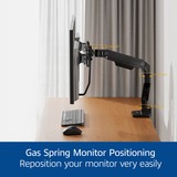 ACT Connectivity Monitorarm office premium, gasveer, crossbar, 2 monitoren Zwart