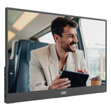 AOC 16T20E2 15.6" monitor Zwart, 1x Mini HDMI, 1x USB-C, Audio