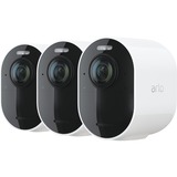 Arlo Ultra 2 Spotlight beveiligingscamera Wit/zwart, 4K, WLAN, 3 camera's, 1x basisstation