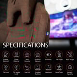 Arozzi Vernazza Supersoft Fabric - Brown gamestoel Bruin