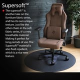 Arozzi Vernazza Supersoft Fabric - Brown gamestoel Bruin