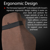 Arozzi Vernazza Supersoft Fabric - Brown gamestoel Bruin