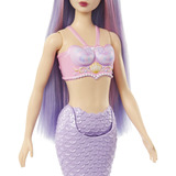 Barbie Dreamtopia - Zeemeerminpop - Lila haar en een paarse staart 
