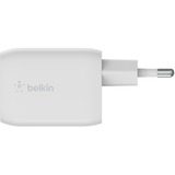 Belkin BOOSTCHARGE PRO 2-poorts USB-C GaN-wandlader met PPS (65 W) Wit