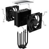 Cooler Master V4 Alpha 3DHP Black CPU-koeler Zwart