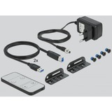 DeLOCK DisplayPort 1.4 + USB 3.0 en audio kvm-switch 