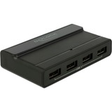DeLOCK Externe USB 3.2 Gen 2 4 Port Hub 10Gbps usb-hub Zwart