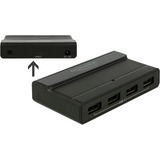 DeLOCK Externe USB 3.2 Gen 2 4 Port Hub 10Gbps usb-hub Zwart
