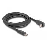 DeLOCK USB-C 3.2 Gen 1 naar USB-C 90° kabel Zwart, 2 meter 