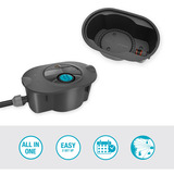 GARDENA Complete set Pipeline Irrigatiesysteem AquaPrecise op zonne-energie voor gazon sprinklersysteem Grijs/turquoise
