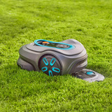 GARDENA Complete set Pipeline Irrigatiesysteem AquaPrecise op zonne-energie voor gazon sprinklersysteem Grijs/turquoise