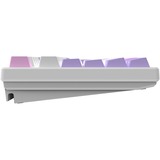 HelloGanss HS108T GC09 RGB mechanisch toetsenbord Wit, US lay-out (QWERTY), Gateron Yellow, 100%, RGB leds, PBT Doubleshot keycaps, hot swap, 2,4 GHz / Bluetooth / USB-C
