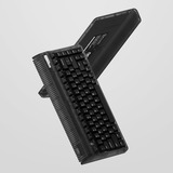 Iqunix OG80 Dark Side Wireless Mechanical Keyboard, gaming toetsenbord Zwart, US lay-out, Gateron Red, RGB leds, 80% (TKL), Hot-swappable, PBT, 2.4GHz | Bluetooth 5.1 | USB-C