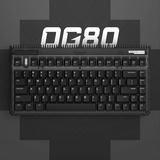 Iqunix OG80 Dark Side Wireless Mechanical Keyboard, gaming toetsenbord Zwart, US lay-out, Gateron Red, RGB leds, 80% (TKL), Hot-swappable, PBT, 2.4GHz | Bluetooth 5.1 | USB-C