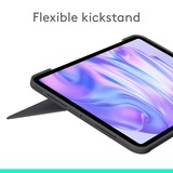 Logitech Combo Touch iPad Pro 11" (M4) (2024) Keyboard Case Zwart, US-International lay-out (QWERTY), 75%