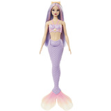 Mattel Barbie Dreamtopia - Zeemeerminpop - Lila haar en een paarse staart 