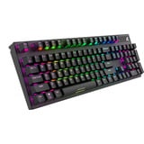 Sharkoon SKILLER SGK20 RGB mechanisch gaming toetsenbord Zwart, US lay-out (QWERTY), Huano Brown, 100%, RGB