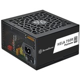 SilverStone HELA 750R Platinum, 750 Watt voeding  Zwart, 1x 12VHPWR, 4x PCIe, kabelmanagement