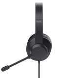 Trust Ayda Max Pc-headset Bedraad over-ear  Zwart, Microfoon met mute, verstelbare hoofdband