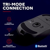 Trust GXT 932 Volyx Ultralichte Draadloze Gaming Muis Zwart, 12.000 DPI, 2.4GHz / Bluetooth / USB, RGB