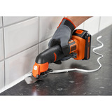 BLACK+DECKER 18V Schroefklopboormachine + 18V Oscillerende Multitool Bundel Zwart/oranje