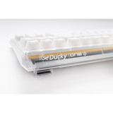 Ducky One 3 Aura White, toetsenbord Wit, US lay-out, Cherry MX Red, ABS Double Shot, hot swap