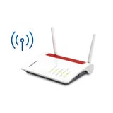 FRITZ! Box 6850 4G Edition International router Wit/rood, Mesh Wi-Fi, 4G/3G