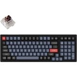 Keychron K4 Pro-H3 RGB mechanisch toetsenbord Zwart, US lay-out (QWERTY), Keychron K Pro Brown, 96%, RGB leds, hot swap, Double-shot PBT, Bluetooth 5.1