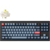 Keychron V3 Max-D4 RGB mechanisch toetsenbord Zwart, US lay-out (QWERTY), Gateron Jupiter Banana, 80% (TKL)	, RGB leds, Double-shot PBT, hot swap, 2.4 | Bluetooth | USB-C, Knob