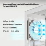 Montech GF120 ARGB PWM 3 in 1 Pack case fans Wit, 3 stuks, 120 x 120 x 25 mm