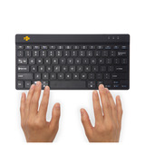 R-Go Tools Compact Break ergonomisch toetsenbord Zwart, US lay-out, Scissor switches, Bluetooth 5.0