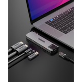 Sitecom 6-in-2 MacBook Pro Multiport Hub dockingstation Zilver