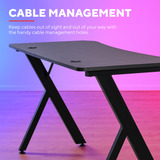 Trust GXT 700 Omnius - Gaming Bureau gaming desk Zwart, 120x60 cm