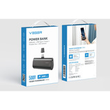 VEGER PlugOn (W0556/V0556) 5000mAh powerbank Zwart, PD 22,5W, QC 3.0, 3A, USB-C