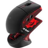 8BitDo Retro R8 Mouse - Gears of War: E-Day Zwart/rood, 50 - 26000 DPI, Bluetooth / USB-C / 2.4 GHz